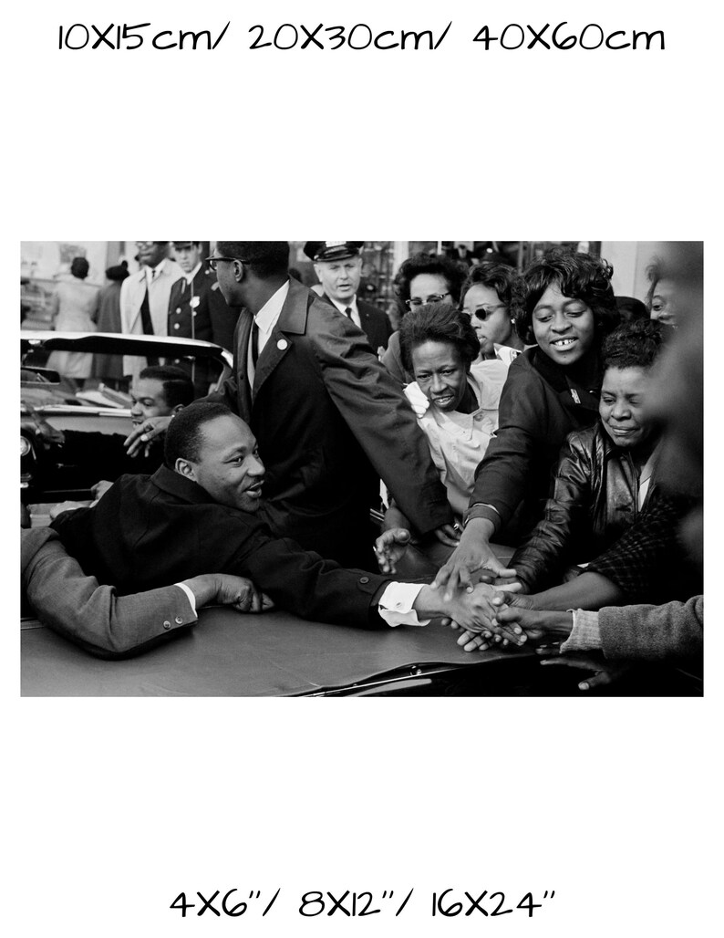 Vintage Martin Luther King Jr Photograph - Inspirational Art Poster - Etsy