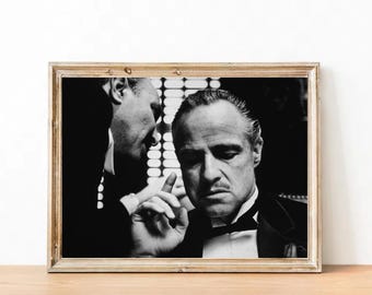 MARLON BRANDO Portrait Print: Sepia Tone, The Classic & Iconic