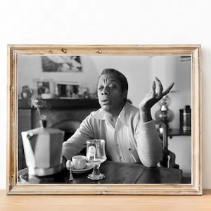 James Baldwin vintage photograph - retro wall art - James Baldwin photo print - Iconic poster - Housewarming gift ideas - inspirational gift