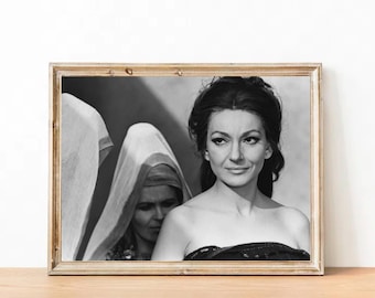 Fotografia Marii Callas w stylu vintage – plakat operowy
