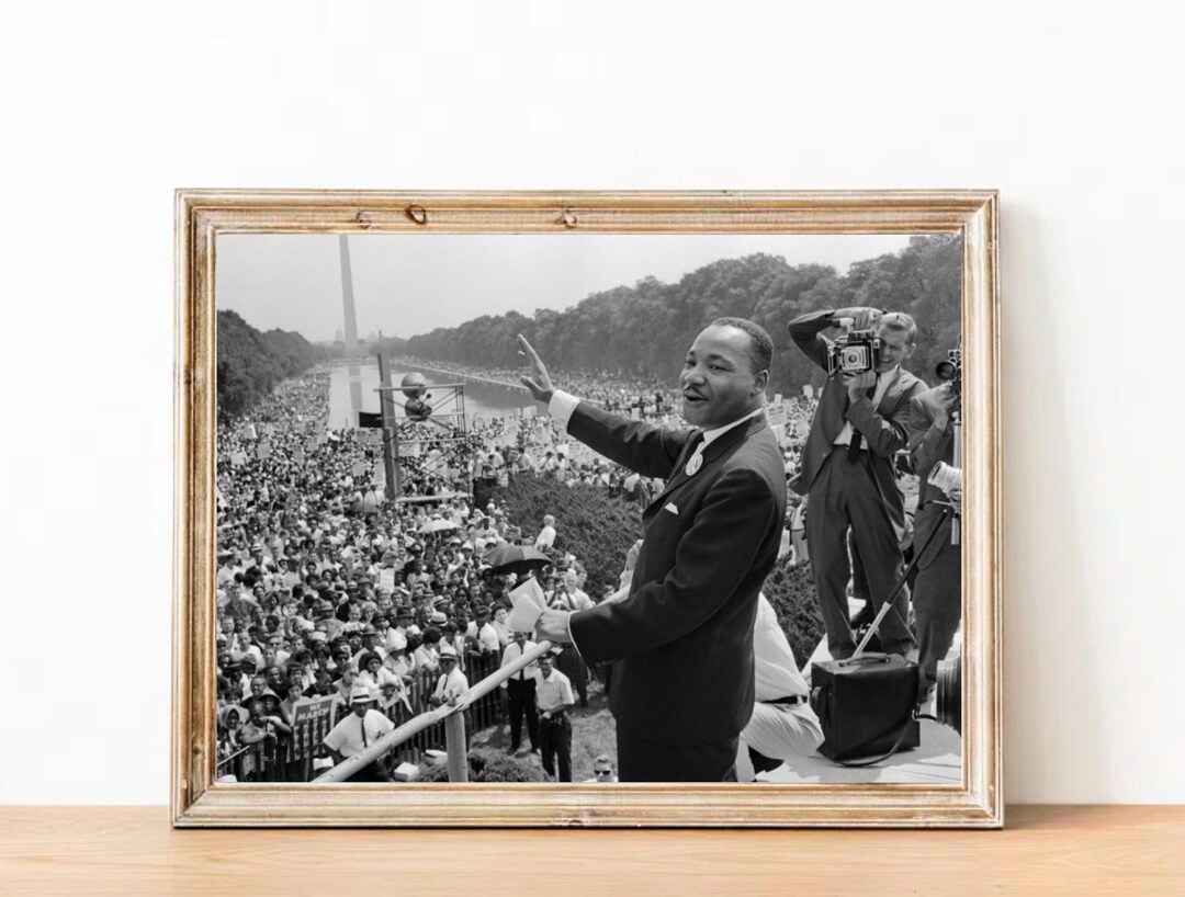 Vintage Martin Luther King Jr Photograph - Inspirational Art Poster - Etsy