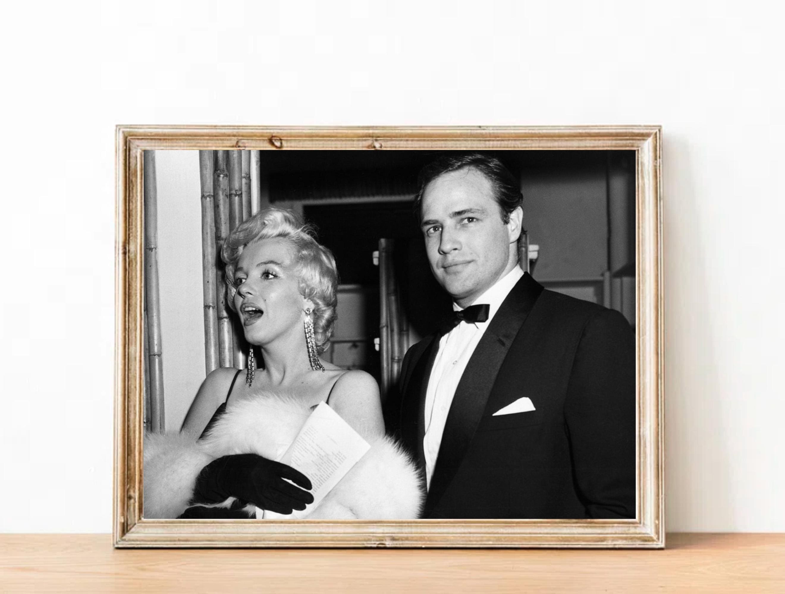 マリリン・モンローとマーロン・ブランドのヴィンテージ写真