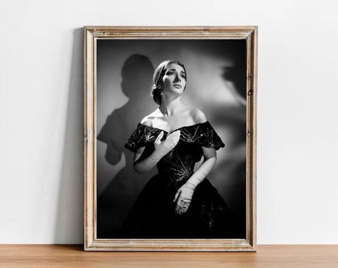 Vintage Maria Callas Photograph - Opera Art Poster