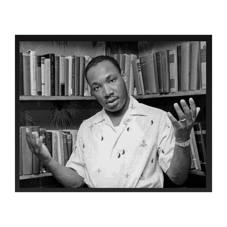 Vintage Martin Luther King Jr Photograph - Inspirational Art Poster ...