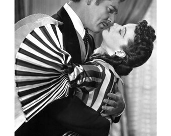 ヴィヴィアン・リーとクラーク・ゲーブルのヴィンテージ写真 - 風