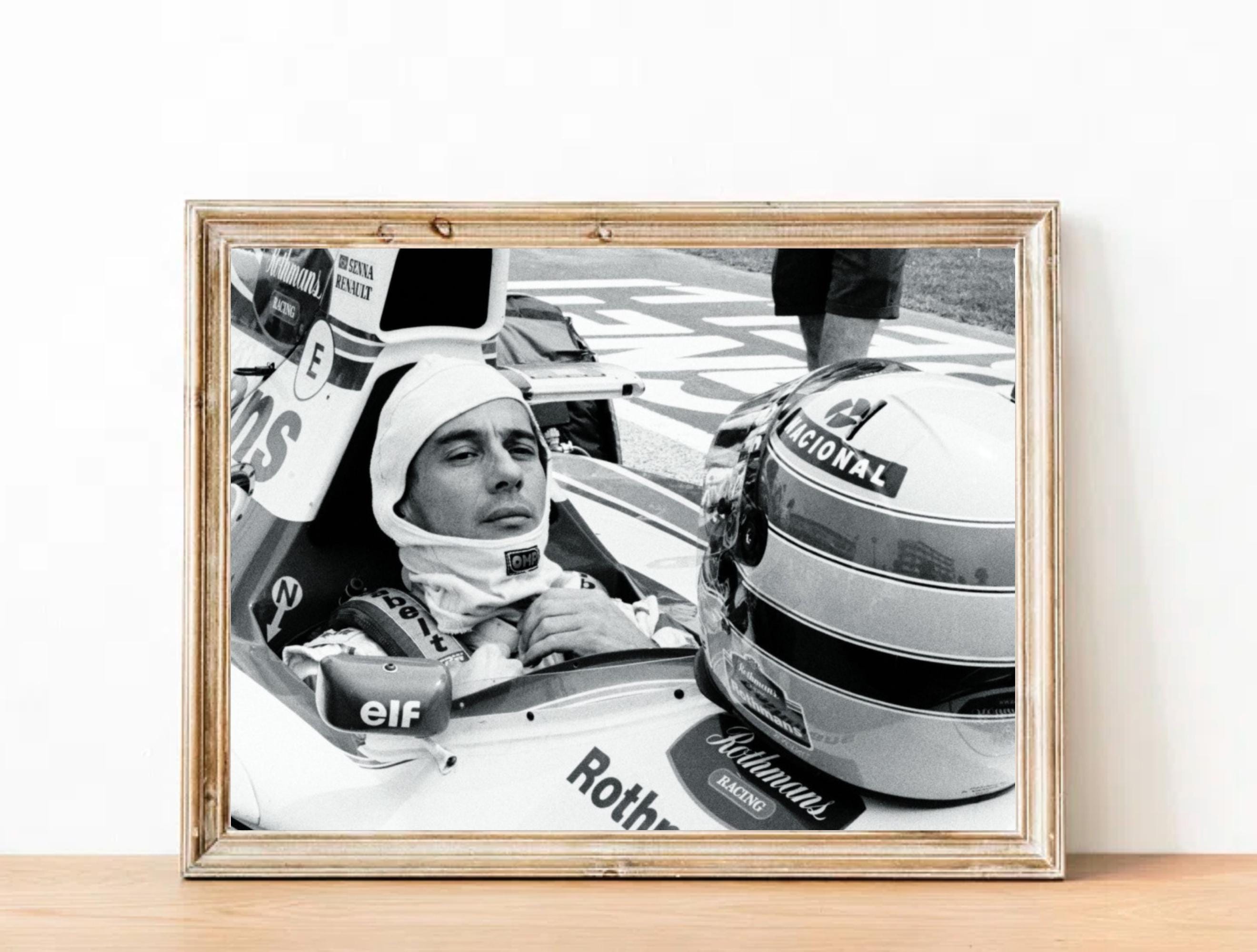 アイルトン・セナのヴィンテージ写真：F1レースポスター - Etsy 日本
