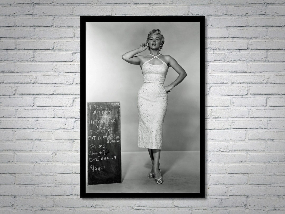 Marilyn Monroe Vintage Photograph - Classic Hollywood Movie Poster - Etsy