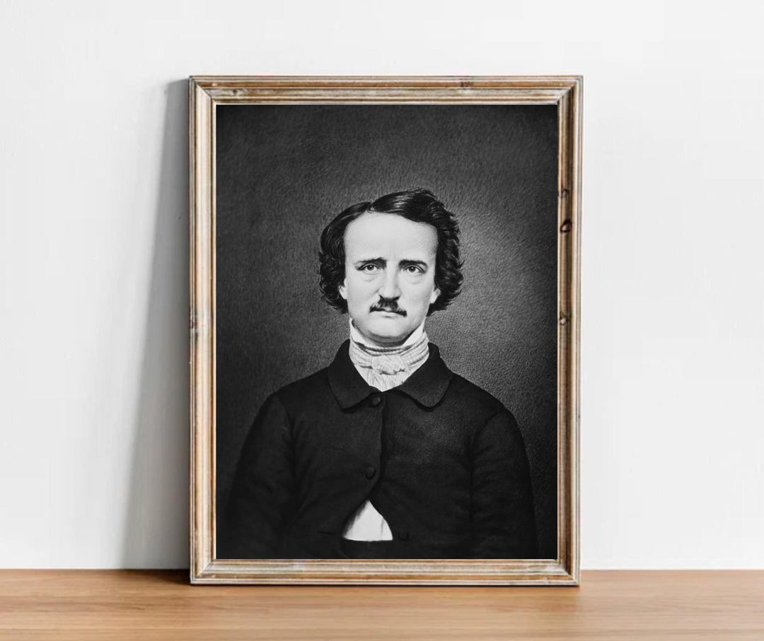 Edgar Allan Poe Vintage Photograph - Inspirational Art Poster - Etsy