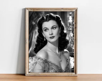 Stampa fotografica vintage di Vivien Leigh - Locandina di un classico film di Hollywood