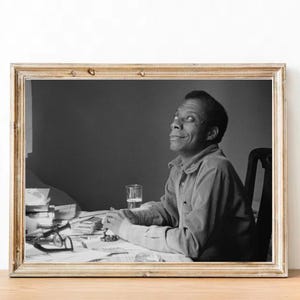 James Baldwin vintage photograph - retro wall art - James Baldwin photo print - Iconic poster - Housewarming gift ideas - inspirational gift