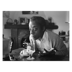 James Baldwin vintage photograph retro wall art James Baldwin photo print Iconic poster Housewarming gift ideas inspirational gift image 6