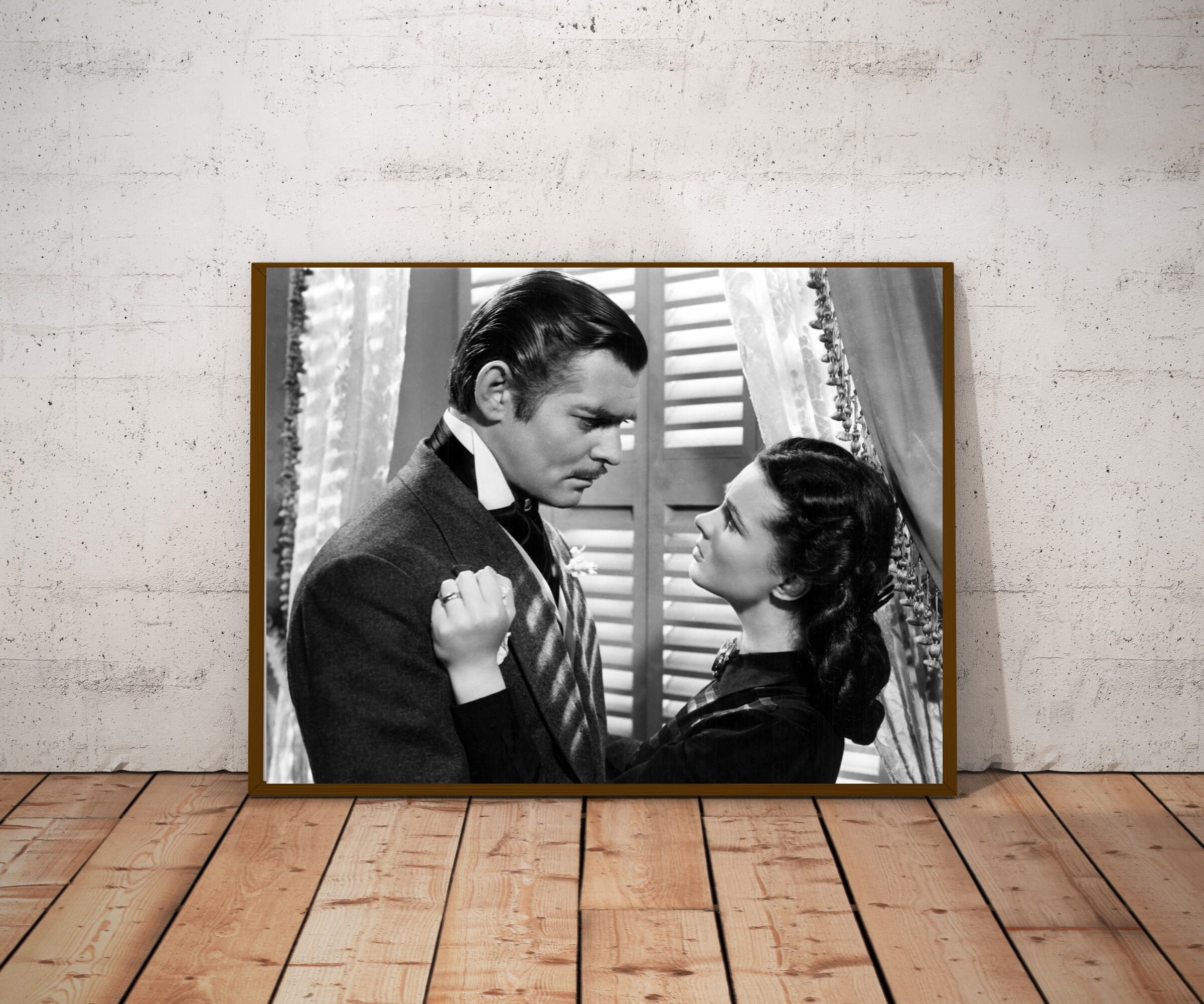 ヴィヴィアン・リーとクラーク・ゲーブルのヴィンテージ写真 - 風