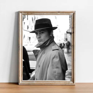 Alain Delon vintage photograph - retro wall art - Alain Delon photo print - Old Hollywood elegant posters - Housewarming gift ideas