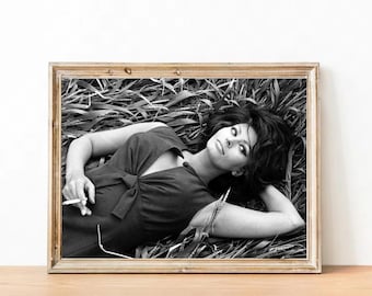 Sophia Loren Vintage Photograph - Classic Hollywood Movie Poster
