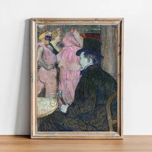 French Poster Print: Maxime Dethomas (1896) by Henri de Toulouse-Lautrec - Parisian Apartment decor - eclectic artworks