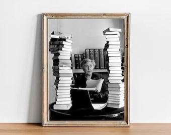 Vintage Agatha Christie-fotografi - Inspirerande konstposter