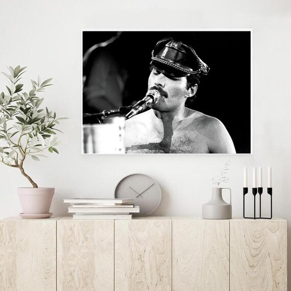 Moreno-mata Authentic Graffiti Handmade Freddie Merc... Music Poster