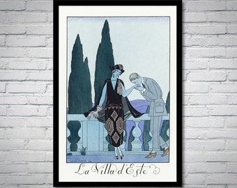 Art Deco Fashion Illustration Print: George Barbier, Parisian Style