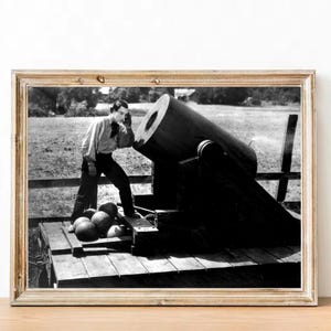 Fotografia Bustera Keatona w stylu vintage - sztuka ścienna w stylu retro - Wydruk zdjęcia Bustera Keatona - Stare plakaty Hollywood - Pomysły na prezenty na parapetówkę