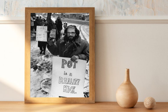 Allen Ginsberg Vintage Photograph - Beat Generation Art