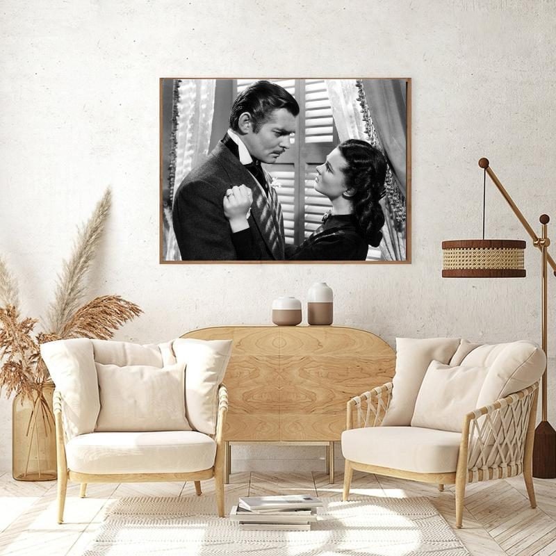 ヴィヴィアン・リーとクラーク・ゲーブルのヴィンテージ写真 - 風