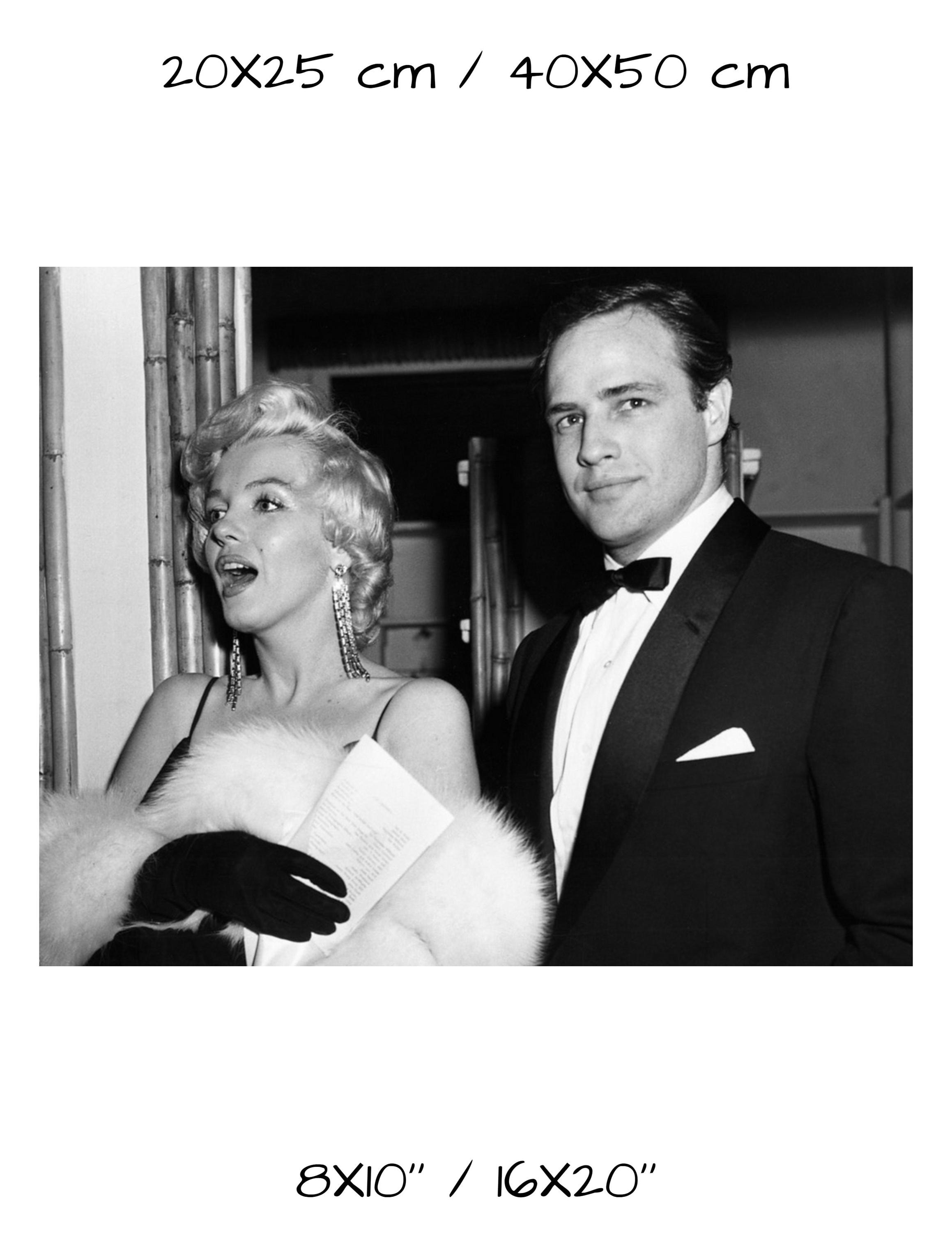 マリリン・モンローとマーロン・ブランドのヴィンテージ写真