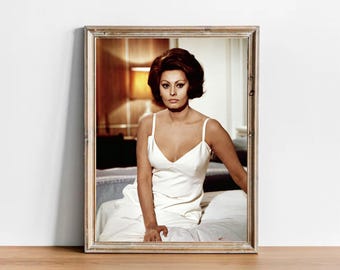 Fotografía vintage de Sophia Loren - Póster de película clásica de Hollywood