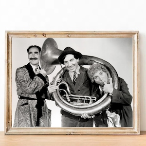 The Marx Brothers vintage photograph - retro wall art - The Marx Brothers photo print - Old Hollywood posters - Housewarming gift ideas