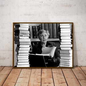 Agatha Christie vintage photograph retro wall art Agatha Christie photo print Iconic posters Housewarming gift inspirational gifts image 10