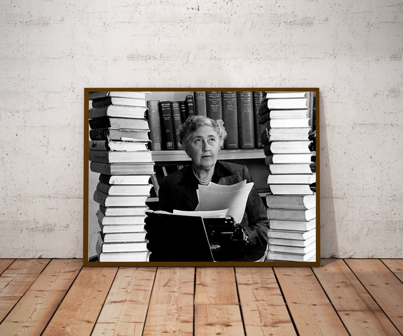 Agatha Christie vintage photograph retro wall art Agatha Christie photo print Iconic posters Housewarming gift inspirational gifts image 10