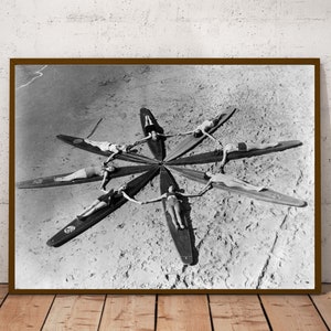 Vintage Surfing Fotodruck: Retro Beach Life Poster