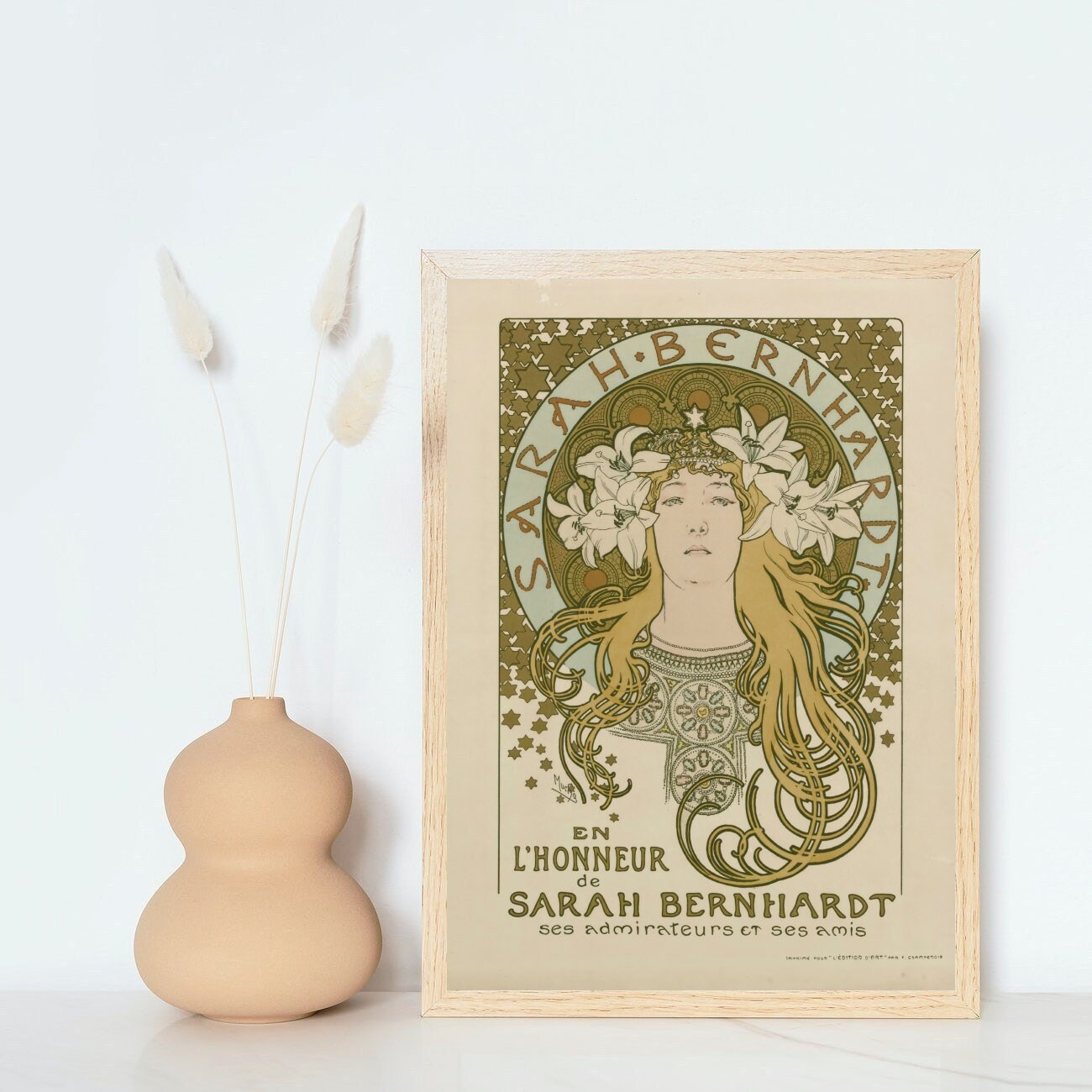 保証書あり　Alphonse Mucha サラ・ベルナール アルフォンス・ミュシャ 「サラ・ベルナール」 | cococool