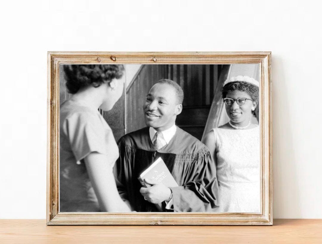 Vintage Martin Luther King Jr Photograph - Inspirational Art Poster - Etsy