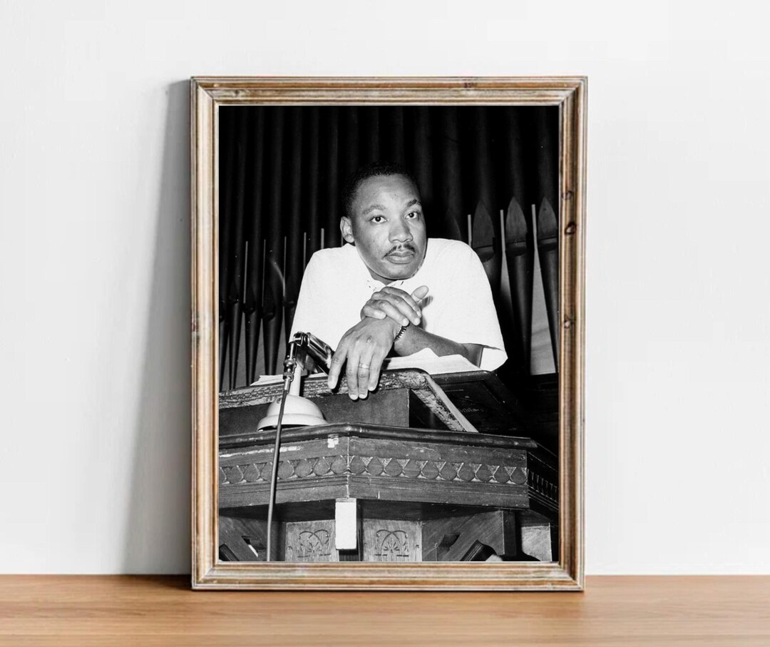 Vintage Martin Luther King Jr Photograph - Inspirational Art Poster - Etsy