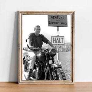 Fotografía vintage de Steve McQueen - arte de pared retro - Impresión fotográfica de Steve McQueen - Pósteres elegantes del viejo Hollywood - Ideas para regalos de inauguración de la casa