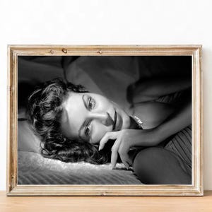 Ava Gardner vintage photograph - retro wall art - Ava Gardner photo print - Old Hollywood posters - aesthetic photography