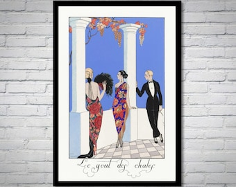 Art Deco Fashion Illustration Print: George Barbier, Parisian Style
