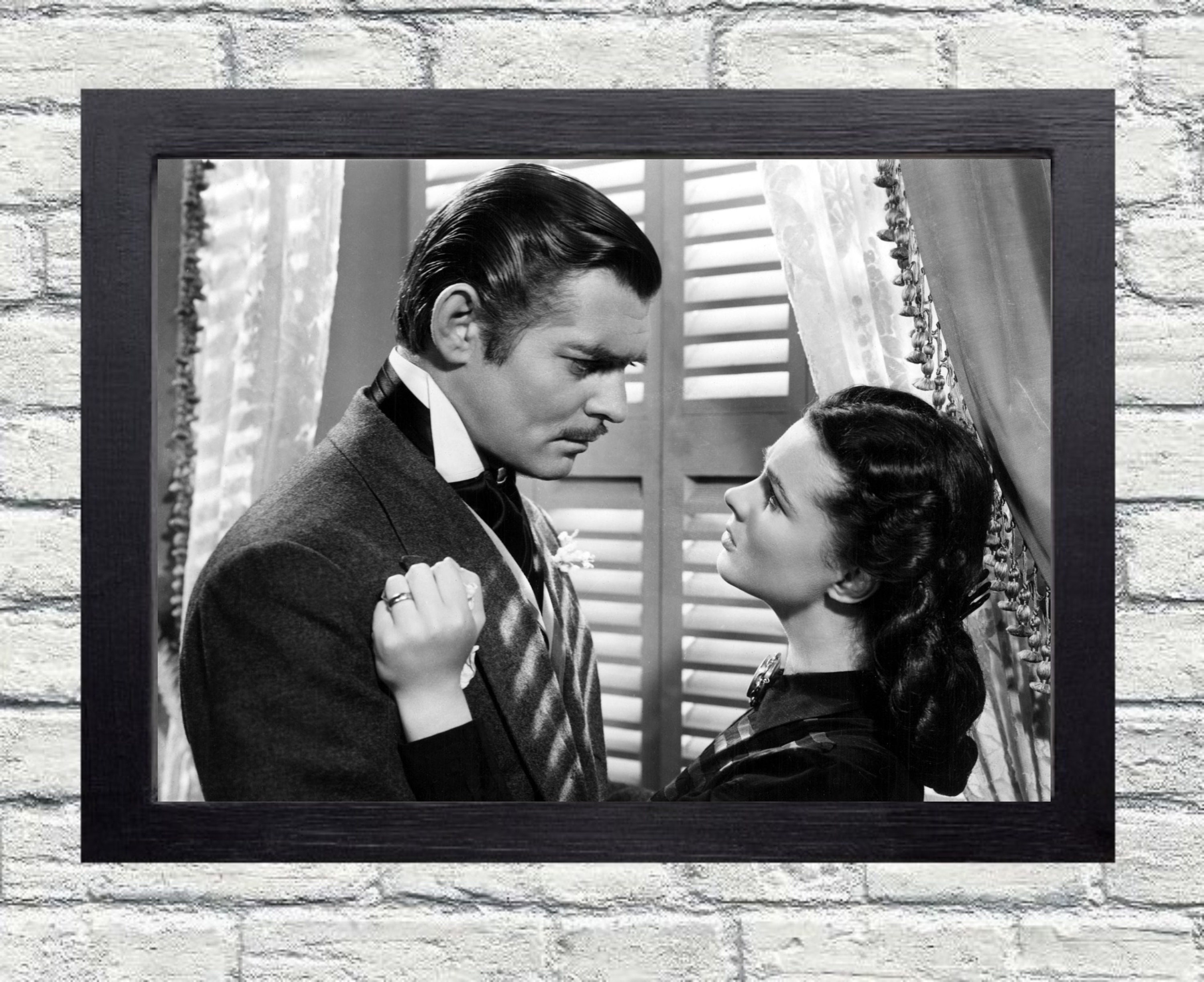 ヴィヴィアン・リーとクラーク・ゲーブル直筆サイン入り写真… ヴィヴィアン・リーとクラーク・ゲーブルのヴィンテージ写真 - 風