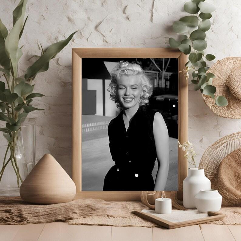 Vintage Marilyn Monroe Photograph - Classic Hollywood Movie Poster ...