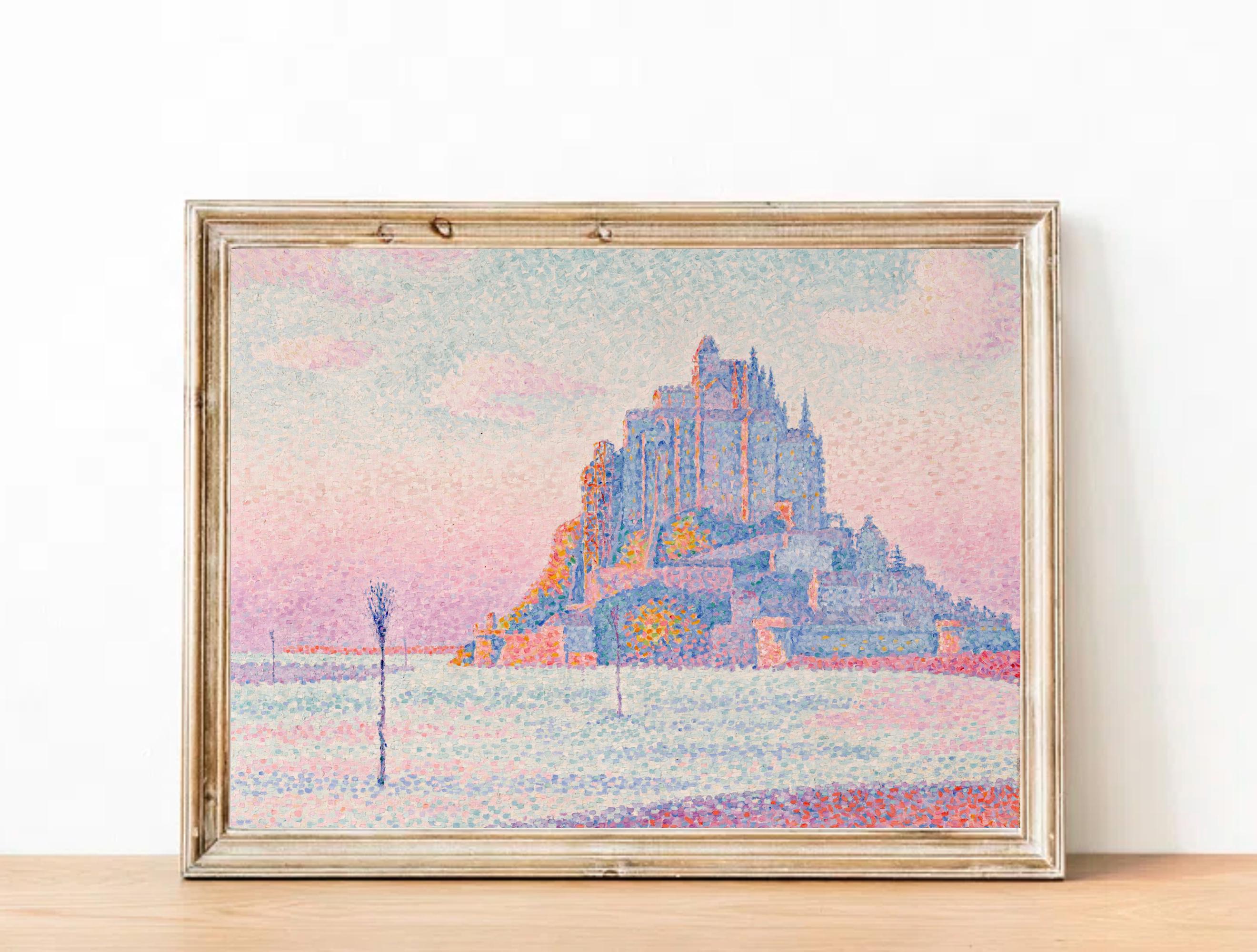 ポール・シニャック モン・サン・ミッシェル版画：フランス・パリの