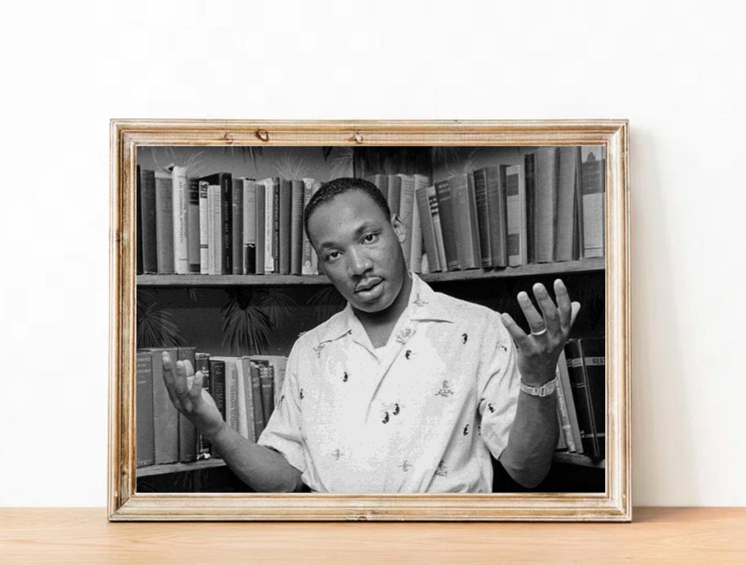 Vintage Martin Luther King Jr Photograph - Inspirational Art Poster - Etsy