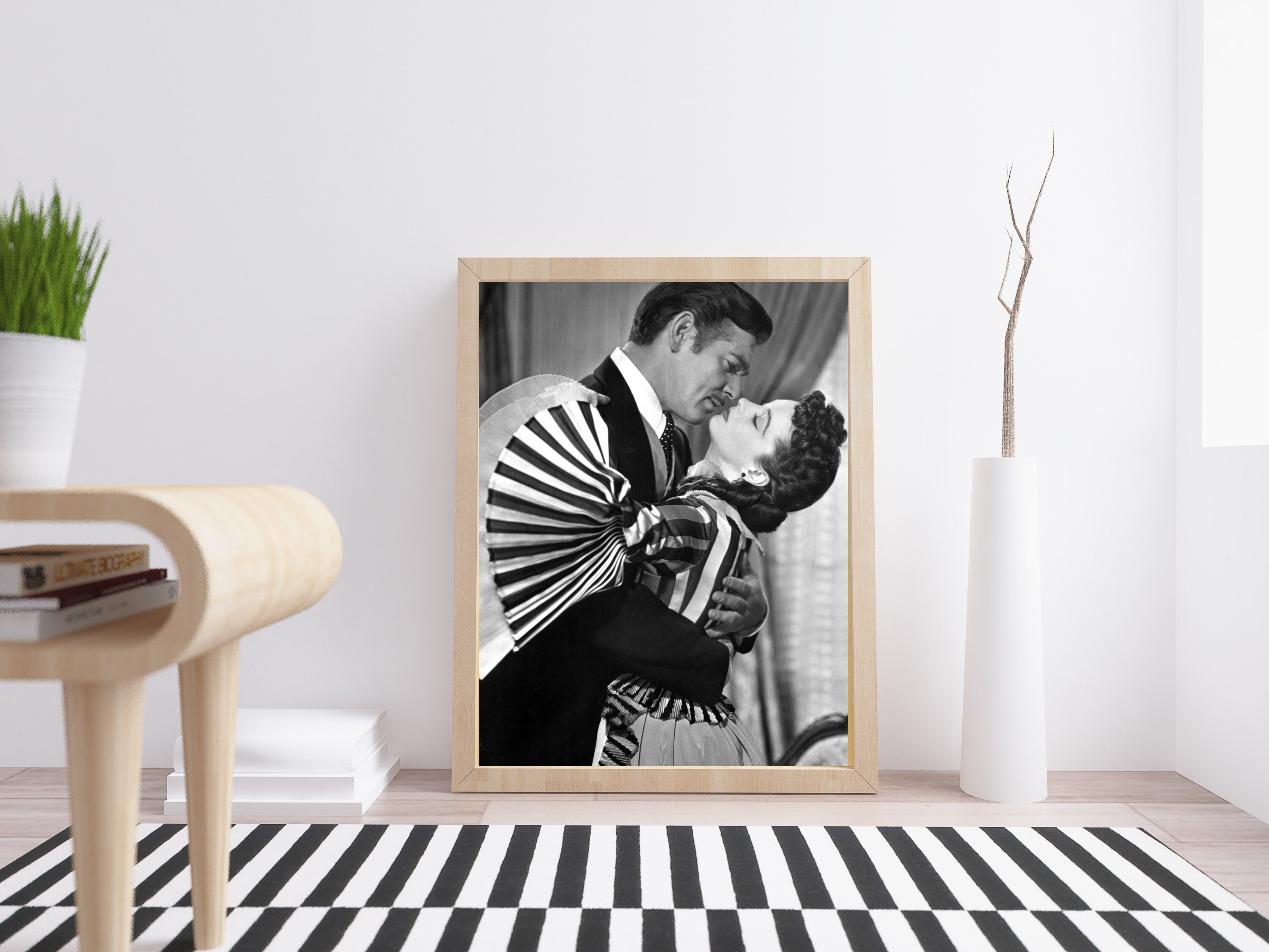 ヴィヴィアン・リーとクラーク・ゲーブルのヴィンテージ写真 - 風