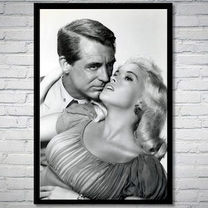 Jayne Mansfield and Cary Grant Vintage Photo - Classic Hollywood Movie Poster