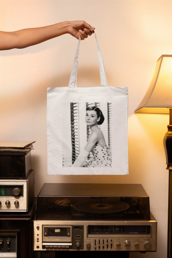Borsa Tote Audrey Hepburn Elegante borsa shopping classica in