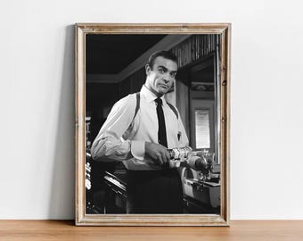 Sean Connery Vintage Photograph - Classic Hollywood Movie Poster
