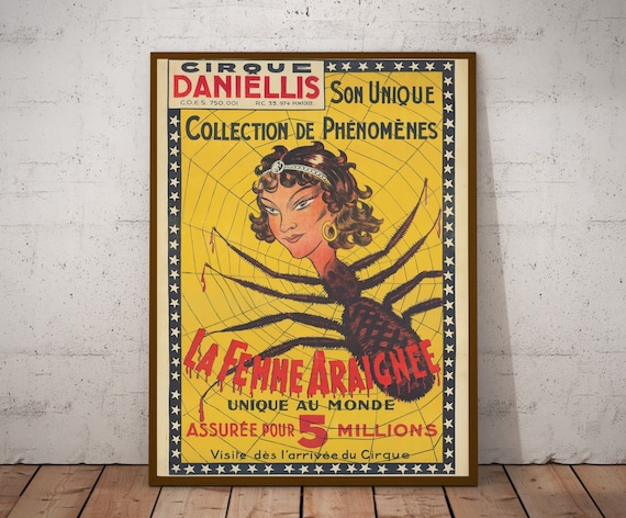 踊り子　Vintage poster Antique Circus Poster: Vintage Women Trapeze Artists