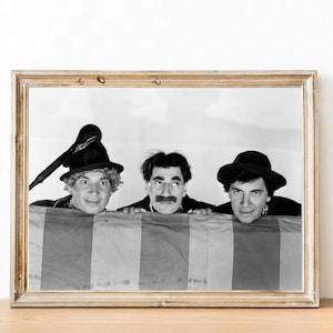 The Marx Brothers vintage photograph - retro wall art - The Marx Brothers photo print - Old Hollywood posters - Housewarming gift ideas