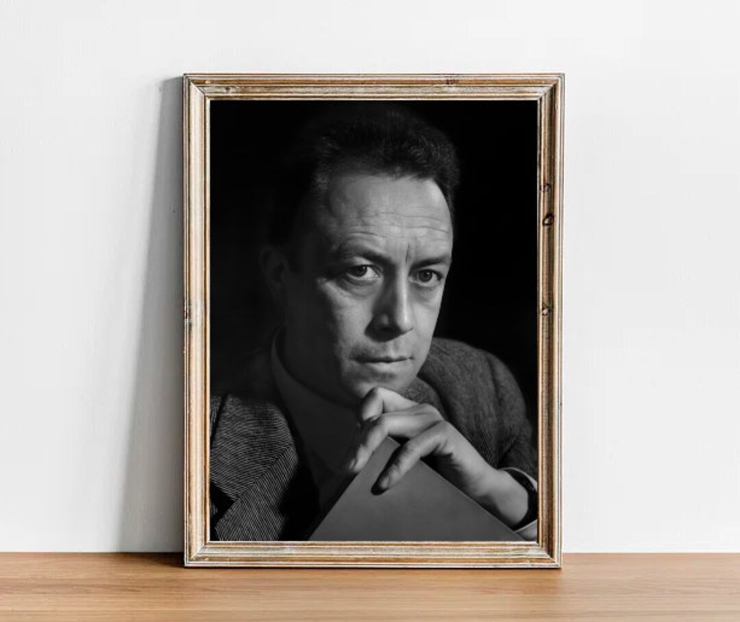 Albert Camus Vintage Photograph Retro Wall Art Albert Camus Photo Print ...