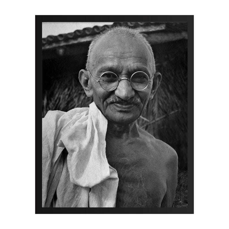 vintage-mahatma-gandhi-photograph-inspirational-art-poster-etsy