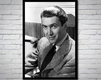 Photographie vintage de James Stewart - art mural rétro - impression photo James Stewart - vieilles affiches élégantes d'Hollywood - idées cadeaux de pendaison de crémaillère